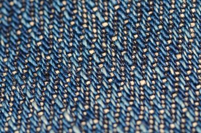 Raw selvedge denim showing indigo texture