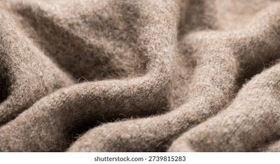 Fine merino wool fiber close-up