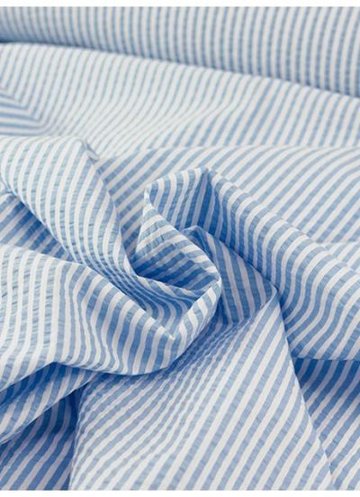 Seersucker fabric with puckered texture